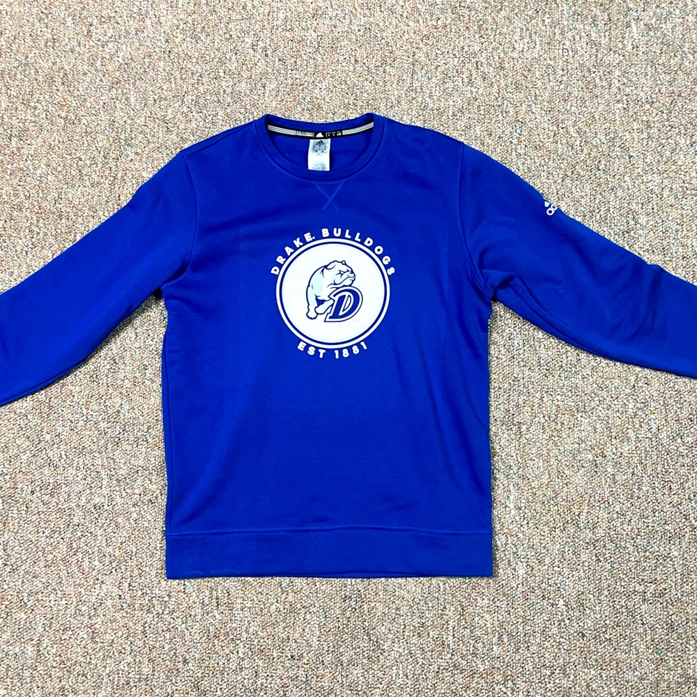 Drake Bulldogs Adidas crew neck sweatshirt